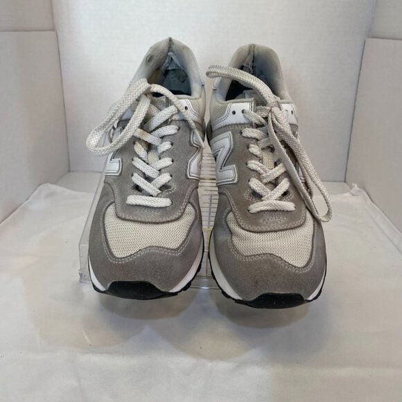 New Balance Classic 574 Suede Mesh Lace Up Sneakers Gray White Women’s 8 - Picture 9 of 15